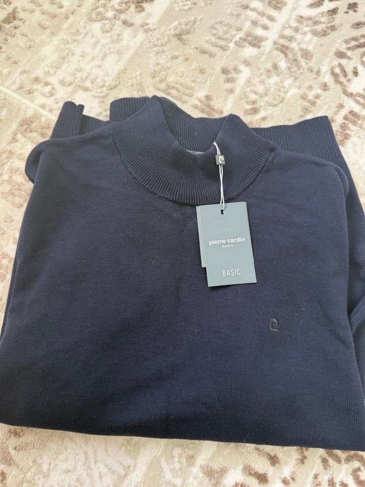 Pierre Cardin Siyah Basic Erkek Triko - Görsel 3