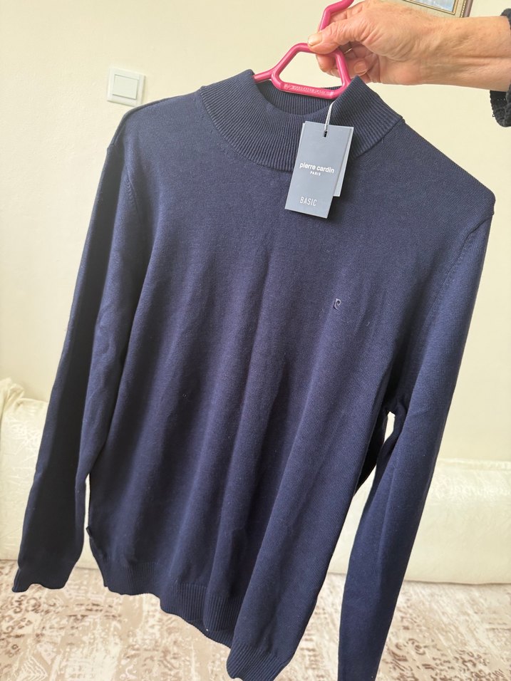 Pierre Cardin Siyah Basic Erkek Triko - Görsel 4