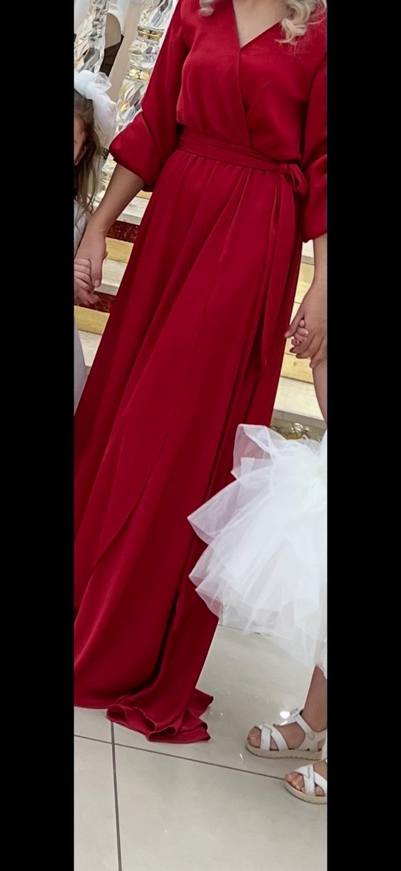 Kırmızı abıye - Görsel 2