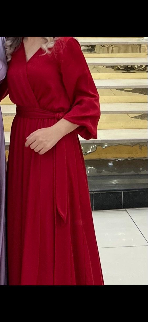 Kırmızı abıye - Görsel 3