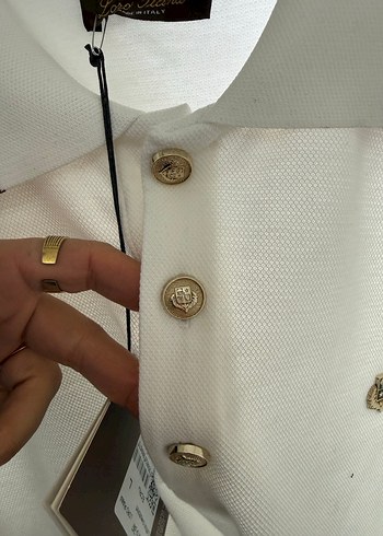 Loro piana Beyaz Pamuklu Erkek Polo sweatshirt - Görsel 2