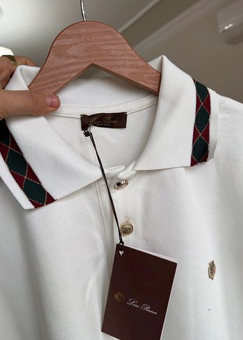 Loro piana Beyaz Pamuklu Erkek Polo sweatshirt - Görsel 6