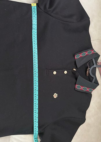 Loro piana Erkek Siyah Uzun Kollu Polo Yaka  sweatshirt - Görsel 7