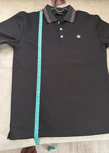 Loro piana Erkek Siyah Uzun Kollu Polo Yaka  sweatshirt - Görsel 8