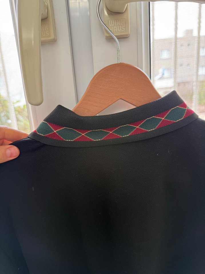 Loro piana Erkek Siyah Uzun Kollu Polo Yaka  sweatshirt - Görsel 4