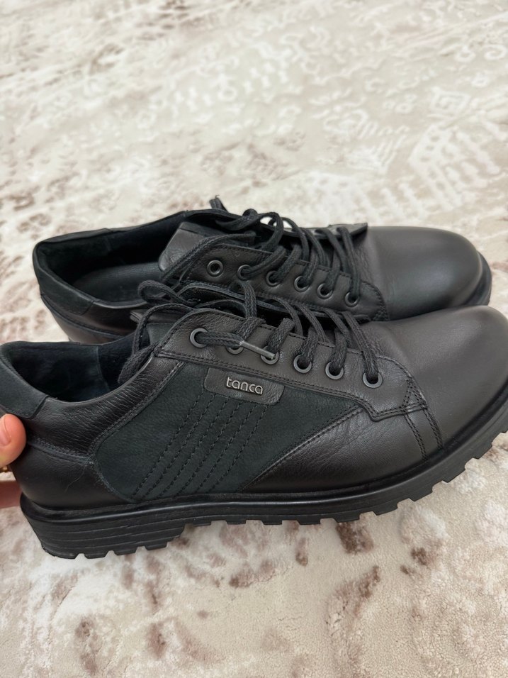 Siyah Erkek Günlük Klasik Ayakkabı - Görsel 5