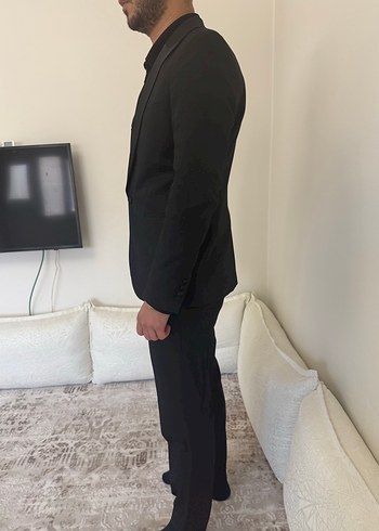 Siyah Düğmeli smokin takım erkek - Görsel 3
