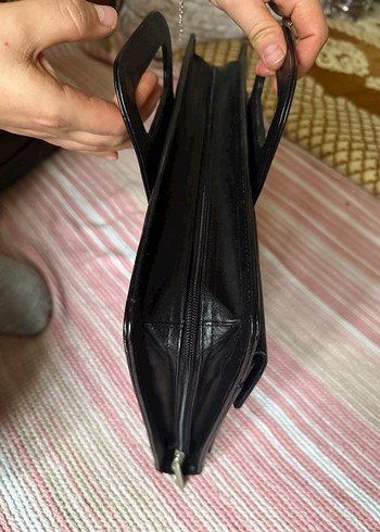 Klasik Siyah Erkek Evrak Çantası - Görsel 6