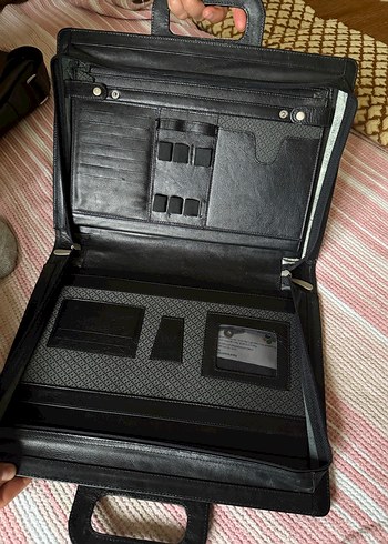 Klasik Siyah Erkek Evrak Çantası - Görsel 5