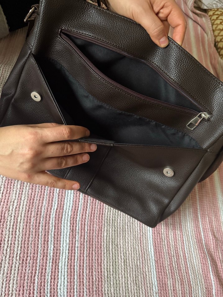 Kahverengi Erkek Omuz Çantası - Görsel 5