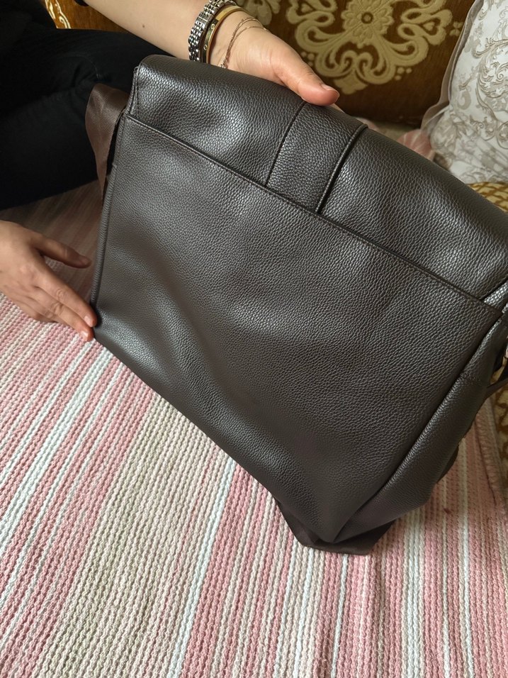 Kahverengi Erkek Omuz Çantası - Görsel 3