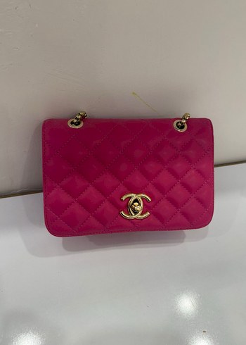 Zincir Detaylı pembe çanta - Görsel 2