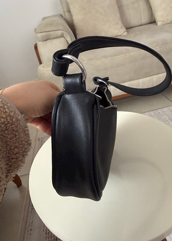 Siyah Deri Minimalist Kadın Çanta - Görsel 6