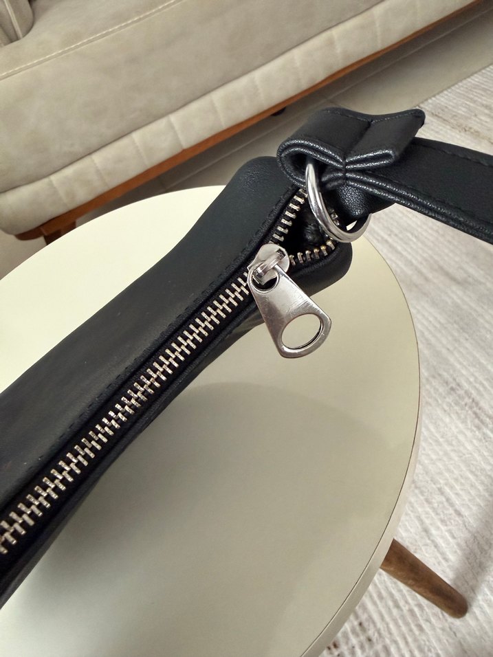 Siyah Deri Minimalist Kadın Çanta - Görsel 4