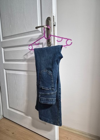 Kadın Mavi Regular Fit Midi Jean Pantolon - Görsel 3