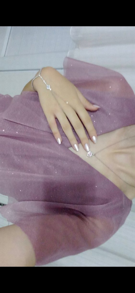 Abiye Toz Pembe Simli Elbise - Görsel 5