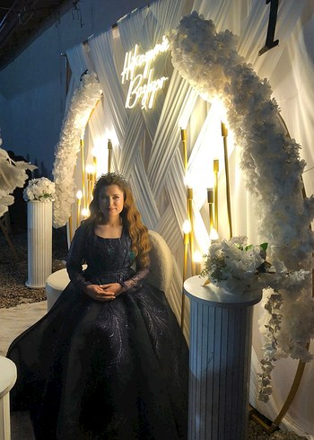 lacivert söz nişan kıyafeti - Görsel 2