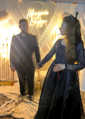 lacivert söz nişan kıyafeti - Görsel 3