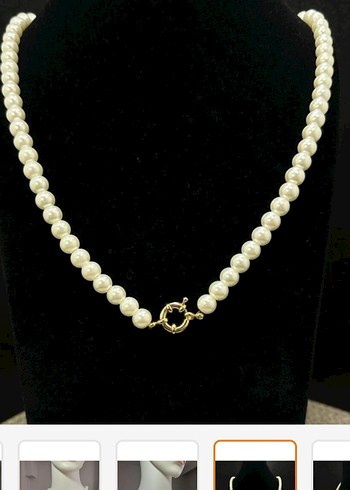 Beyaz İnci Boncuklu - Görsel 2