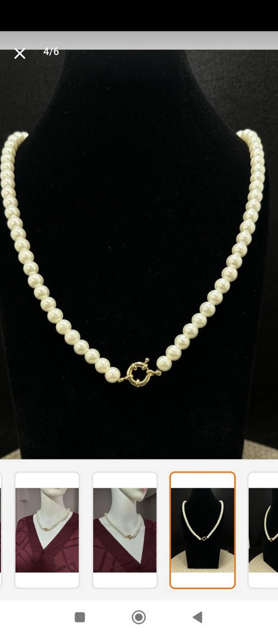 Beyaz İnci Boncuklu - Görsel 2