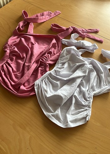 Pembe\Beyaz(ikili)
Kurdele Bağlamalı Mini Büstiyer - Görsel 2