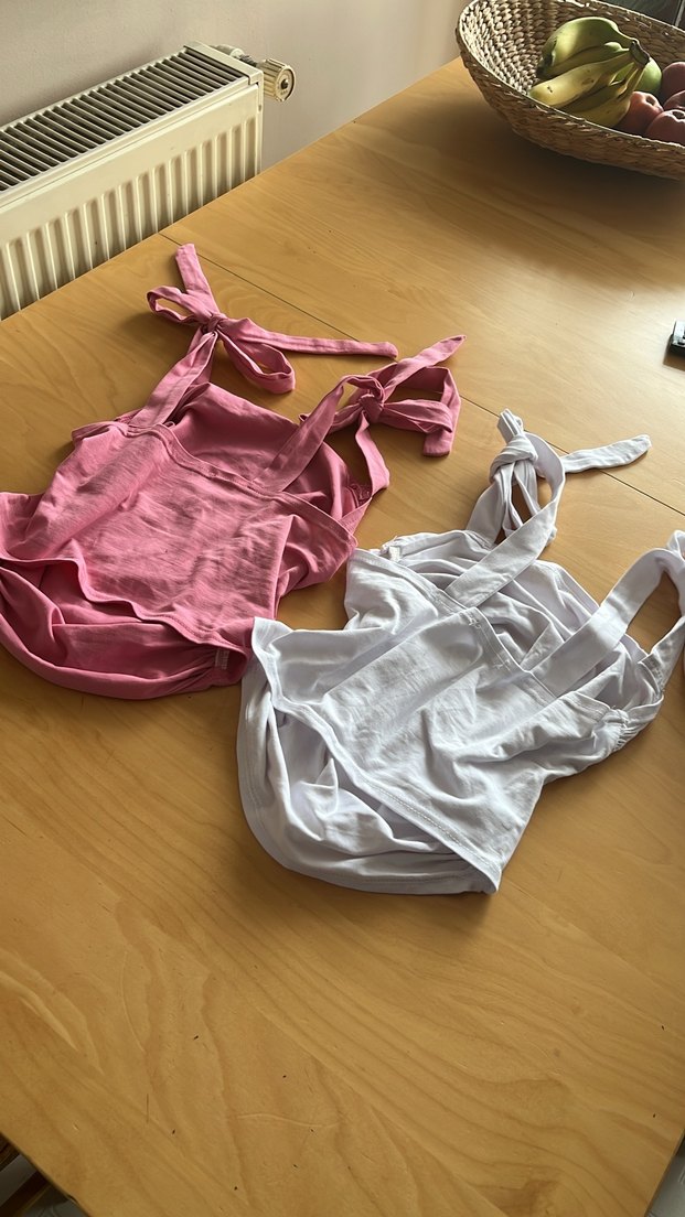 Pembe\Beyaz(ikili)
Kurdele Bağlamalı Mini Büstiyer - Görsel 3