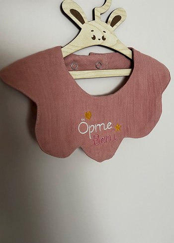 Öpme beni nakışlı bebek önlüğü - Görsel 6