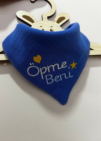Öpme Beni Nakışlı Bebek Önlüğü - Görsel 5