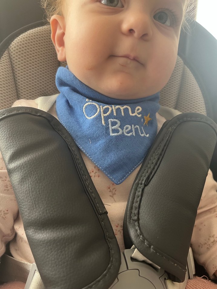 Öpme Beni Nakışlı Bebek Önlüğü - Görsel 3