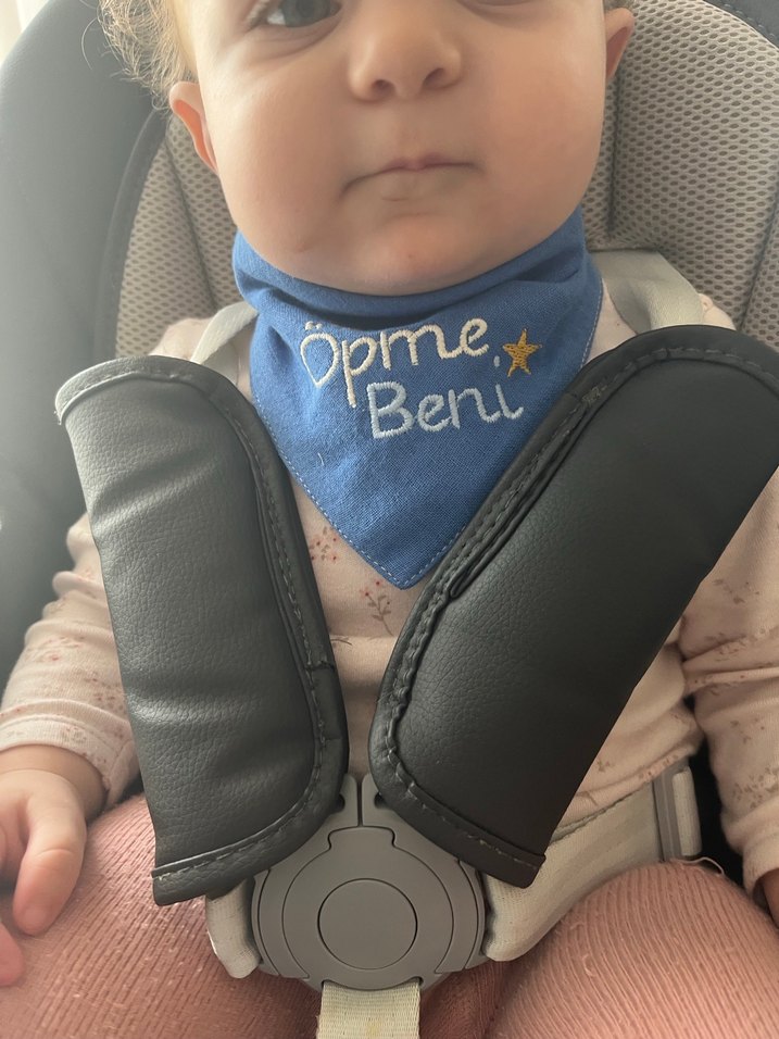 Öpme Beni Nakışlı Bebek Önlüğü - Görsel 4