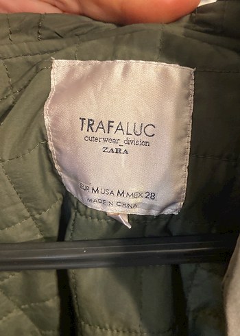 Askeri yeşil fermuarlı baharlık trençkot - Görsel 4