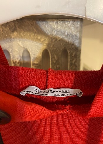 Koyu Kırmızı Kapüşonlu Oversize Sweatshirt - Görsel 3