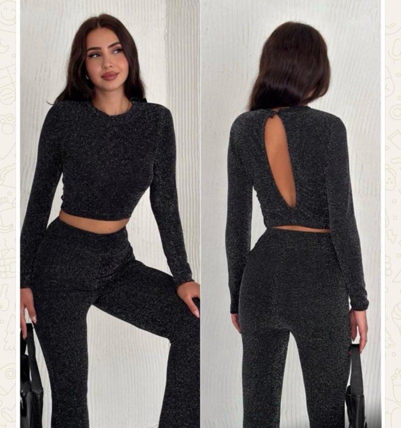 Mor Belden Kemerli Kadın Eşofman Takımı - Görsel 3