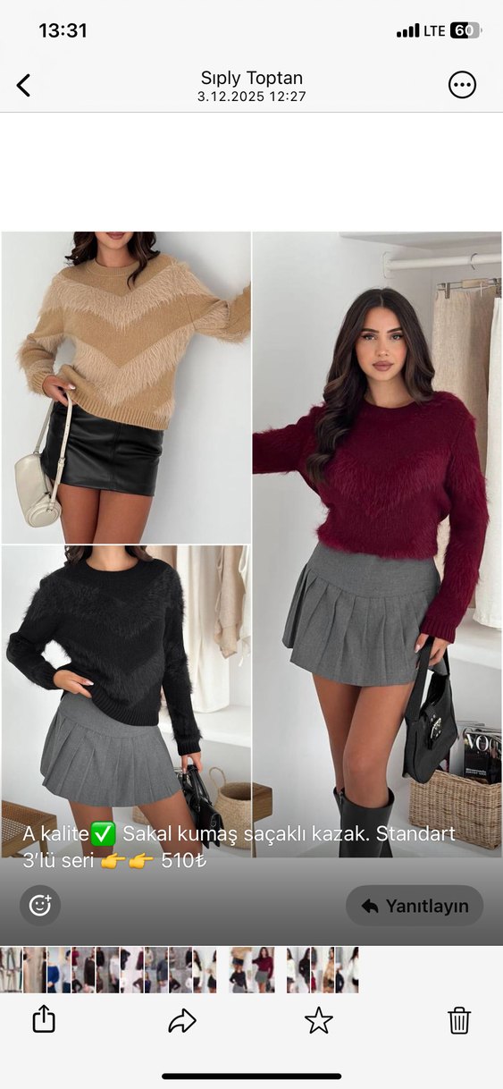 Bordo Saten Drapeli V Yaka Mini Elbise - Görsel 5