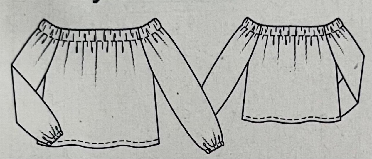 Tropikal desenli kayık yaka bluz - Görsel 2