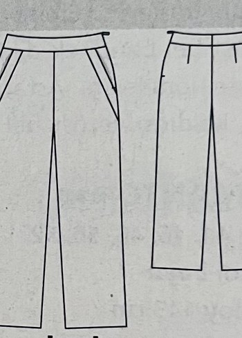 Siyah çizgili saten pantolon - Görsel 2