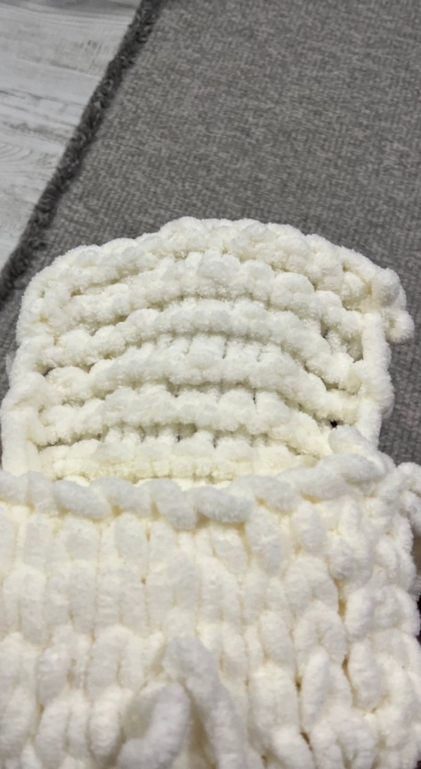 Örgü Beyaz Kadın Çanta - Görsel 3