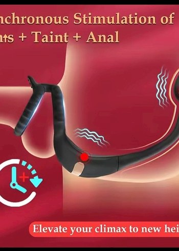 USB Şarjlı Siyah Halka ve Vibratör - Görsel 2