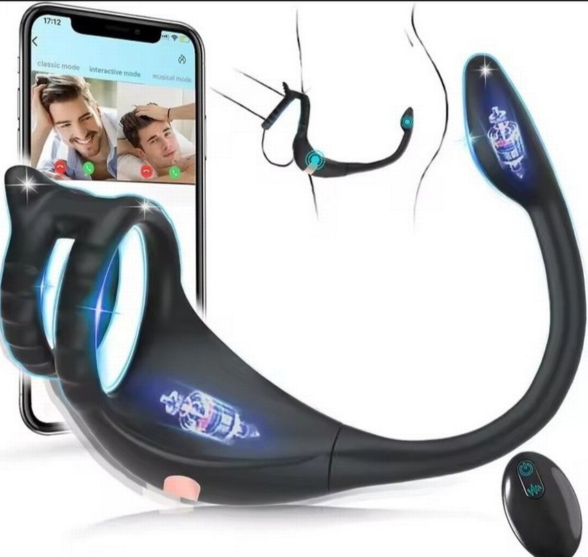 USB Şarjlı Siyah Halka ve Vibratör - Görsel 5