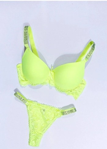 Love secret yazılı sütyen takım - Görsel 2