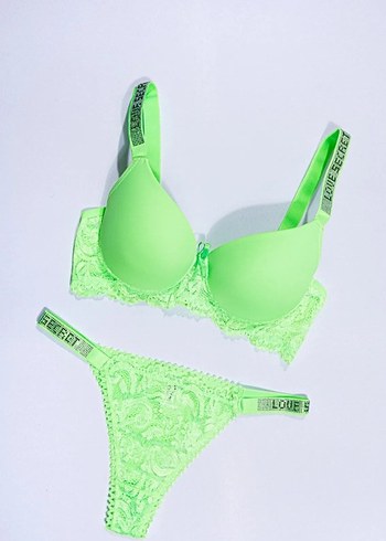 Love secret yazılı sütyen takım - Görsel 3