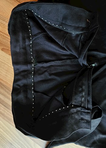 Kadın Siyah Kemerli Midi Kumaş Havuç Pantolon - Görsel 3