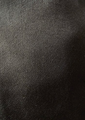 Kadın Siyah Kemerli Midi Kumaş Havuç Pantolon - Görsel 5