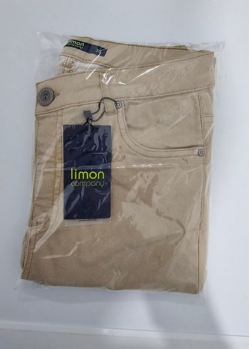 Bej Düğmeli Pantolon - Görsel 6