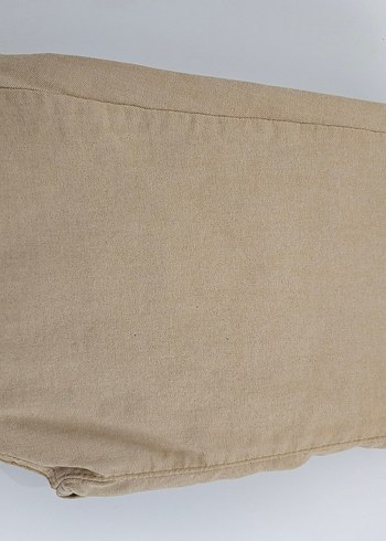 Bej Düğmeli Pantolon - Görsel 3