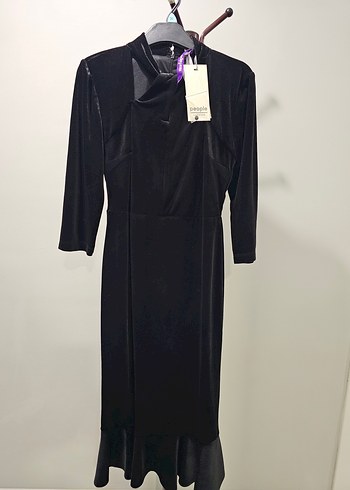 Yüksek Yakalı Siyah Kadife Fabrika marka 36-38 - Görsel 2