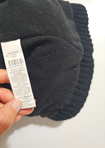 Siyah Kürk Detaylı Kadın Bere KOTON marka - Görsel 6