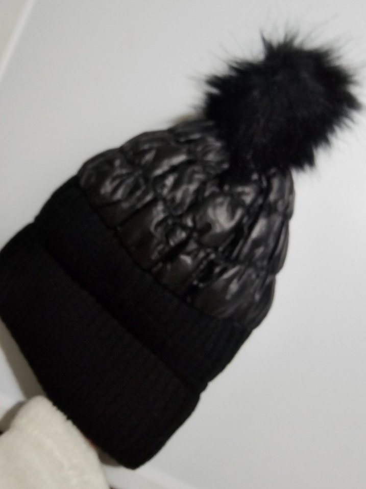 Siyah Kürk Detaylı Kadın Bere KOTON marka - Görsel 4