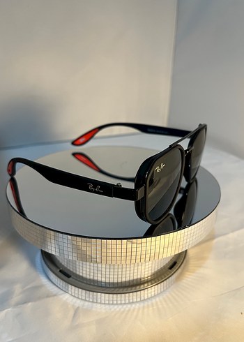 Siyah Kırmızı Ray-Ban Rock Punk Güneş Gözlüğü - Görsel 3