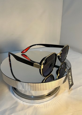 Kemer Detaylı Gri Biker Güneş Gözlüğü - Görsel 3